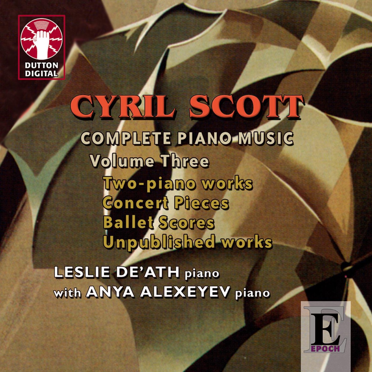 Scott: Complete Piano Music, Vol. 3 by Leslie De'Ath album cover