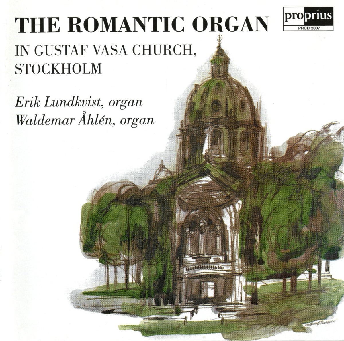 The Romantic Organ by Erik Lundkvist & Waldemar Åhlén album cover