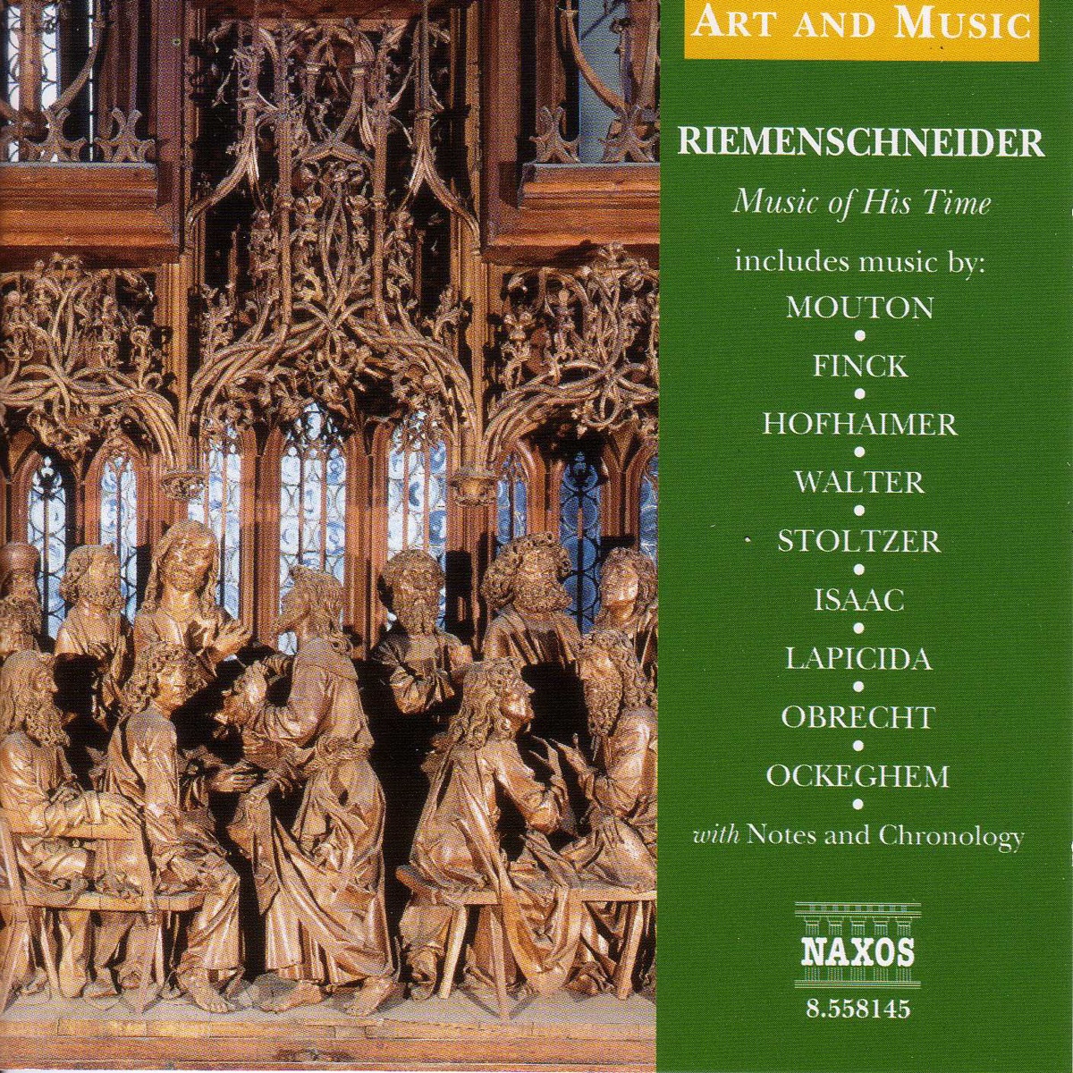Art & Music: Riemenschneider - Music of His Time by Bernhard Bohm, Hedos Ensemble, Oxford Camerata & Jeremy Summerly album cover