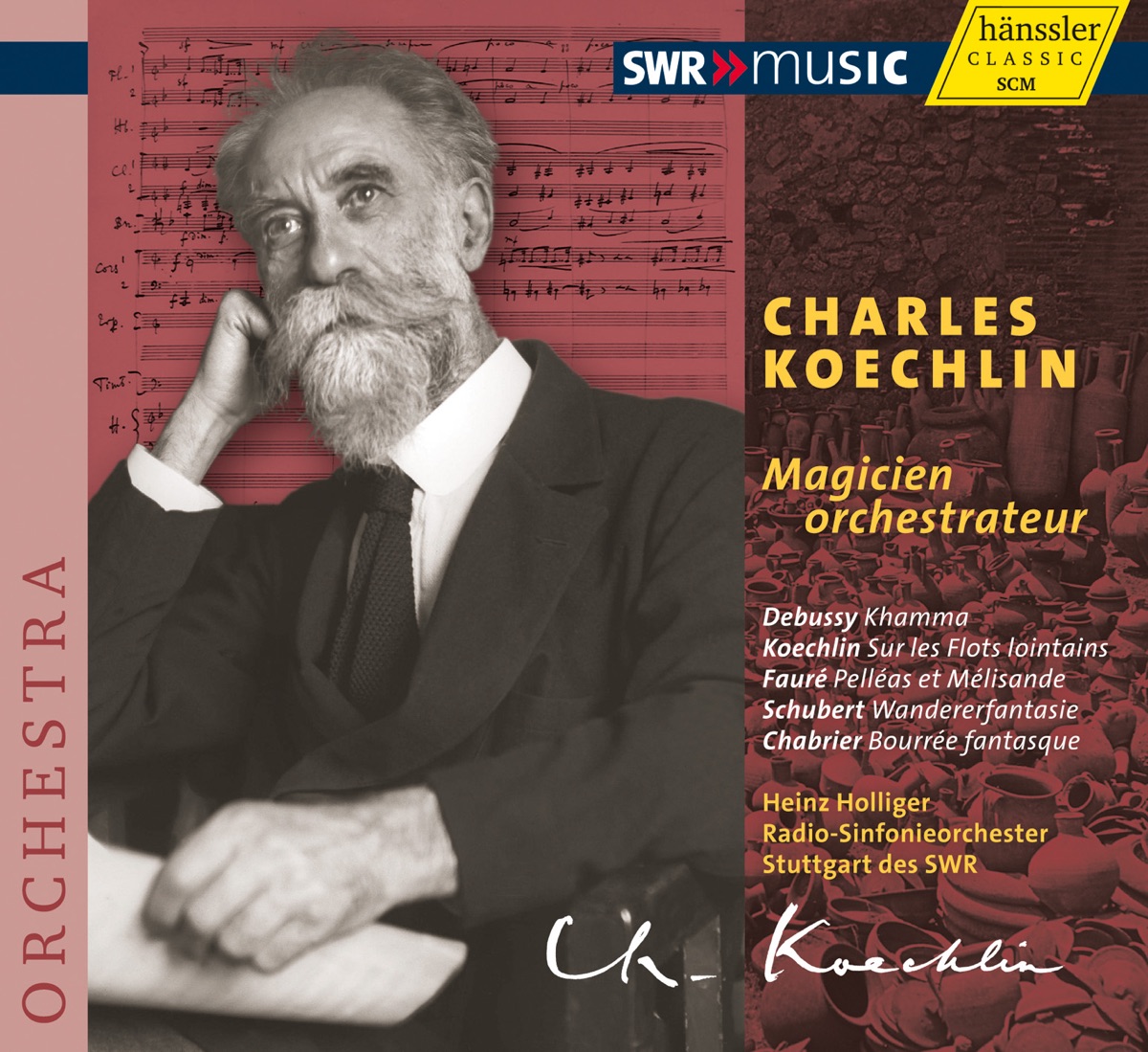 Magicien orchestrateur by Stuttgart Radio Symphony Orchestra, Heinz Holliger, Sarah Wegener & Florian Hoelscher album cover