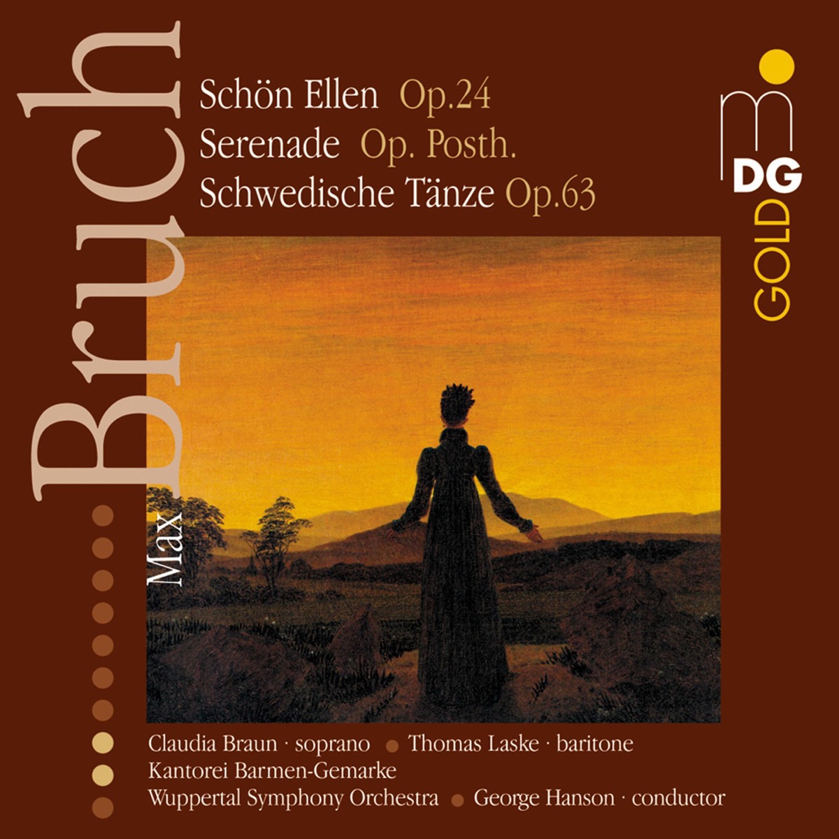 Bruch: Orchestral Works by George Hanson & Sinfonieorchester Wuppertal album cover