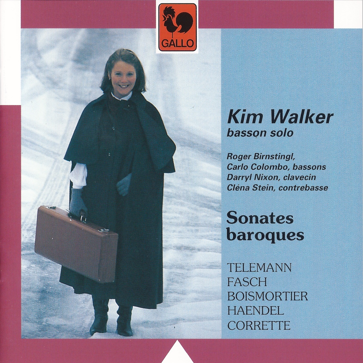 Telemann, Fasch, Boismortier, Handel & Corrette: Baroque Sonatas for Bassoon Solo by Kim Walker album cover
