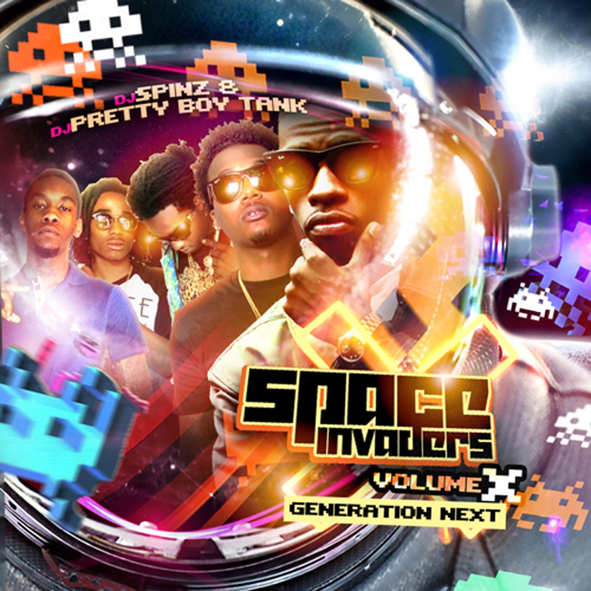 Space Invaders 10 (feat. DJ Pretty Boy Tank & DJ Spinz) by Gucci Mane album cover
