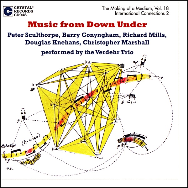 The Making of a Medium, Vol. 18 (Music from Down Under) by The Verdehr Trio, Walter Verdehr, Elsa Ludewig-Verdehr & Silvia Roederer album cover