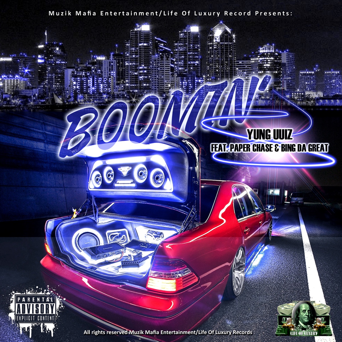 Boomin' (feat. Bing Da Great & Paper Chase) - Single by Yung Uuiz album cover