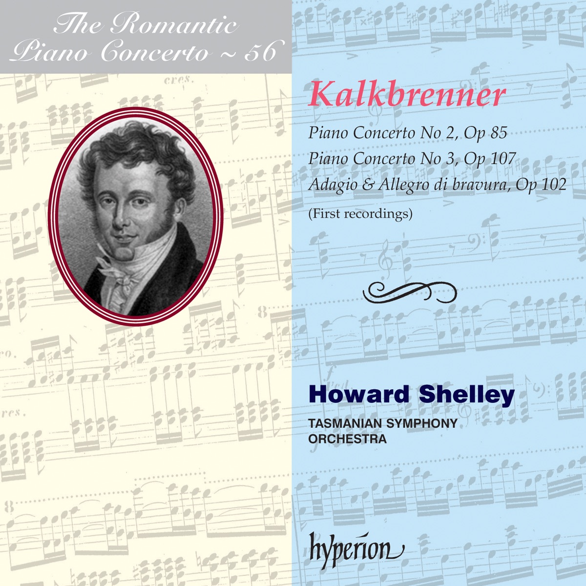 Kalkbrenner: Piano Concertos Nos. 2 & 3 by Howard Shelley & Tasmanian Symphony Orchestra album cover