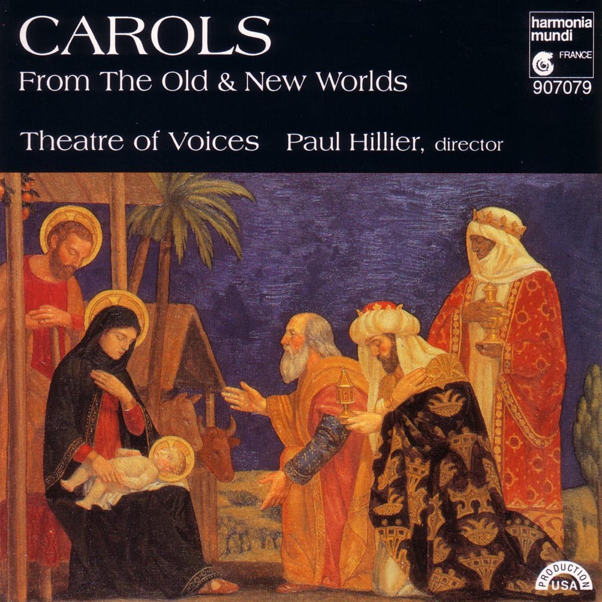 Carols from the Old & New Worlds by Paul Hillier & Theatre of Voices album cover