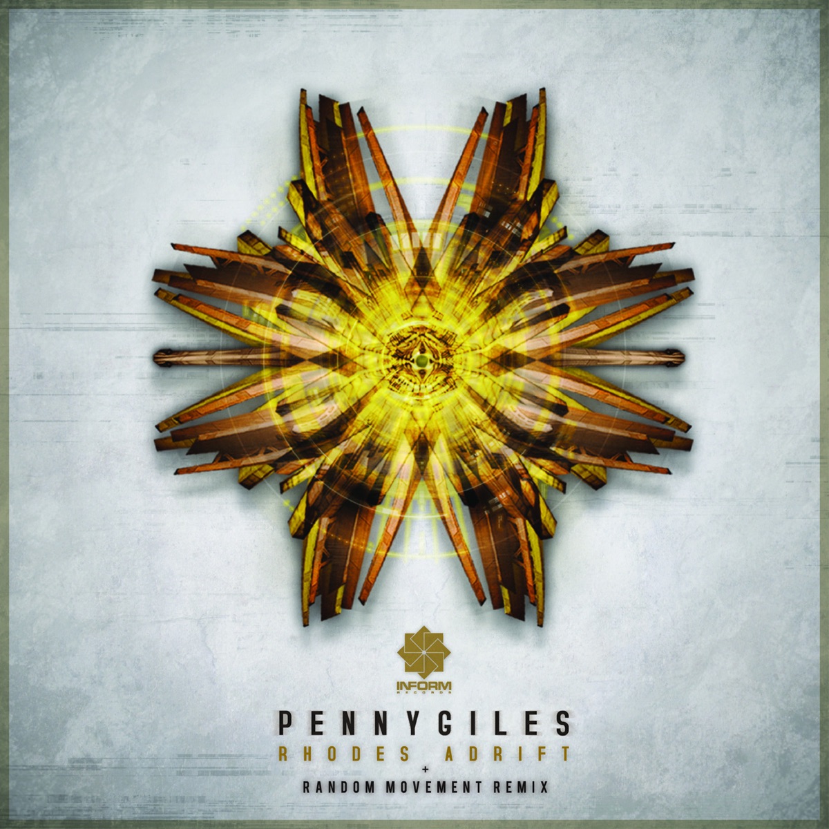 Rhodes Adrift / Rhodes Adrift - Random Movement Remix - Single by Pennygiles & Random Movement album cover
