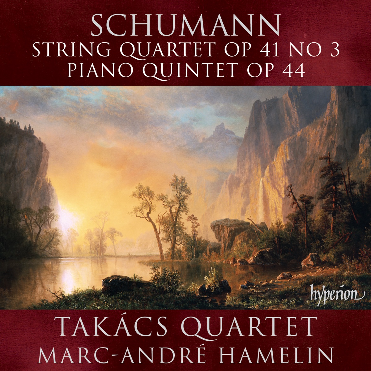 Schumann: String Quartet & Piano Quintet by Takács Quartet & Marc-André Hamelin album cover