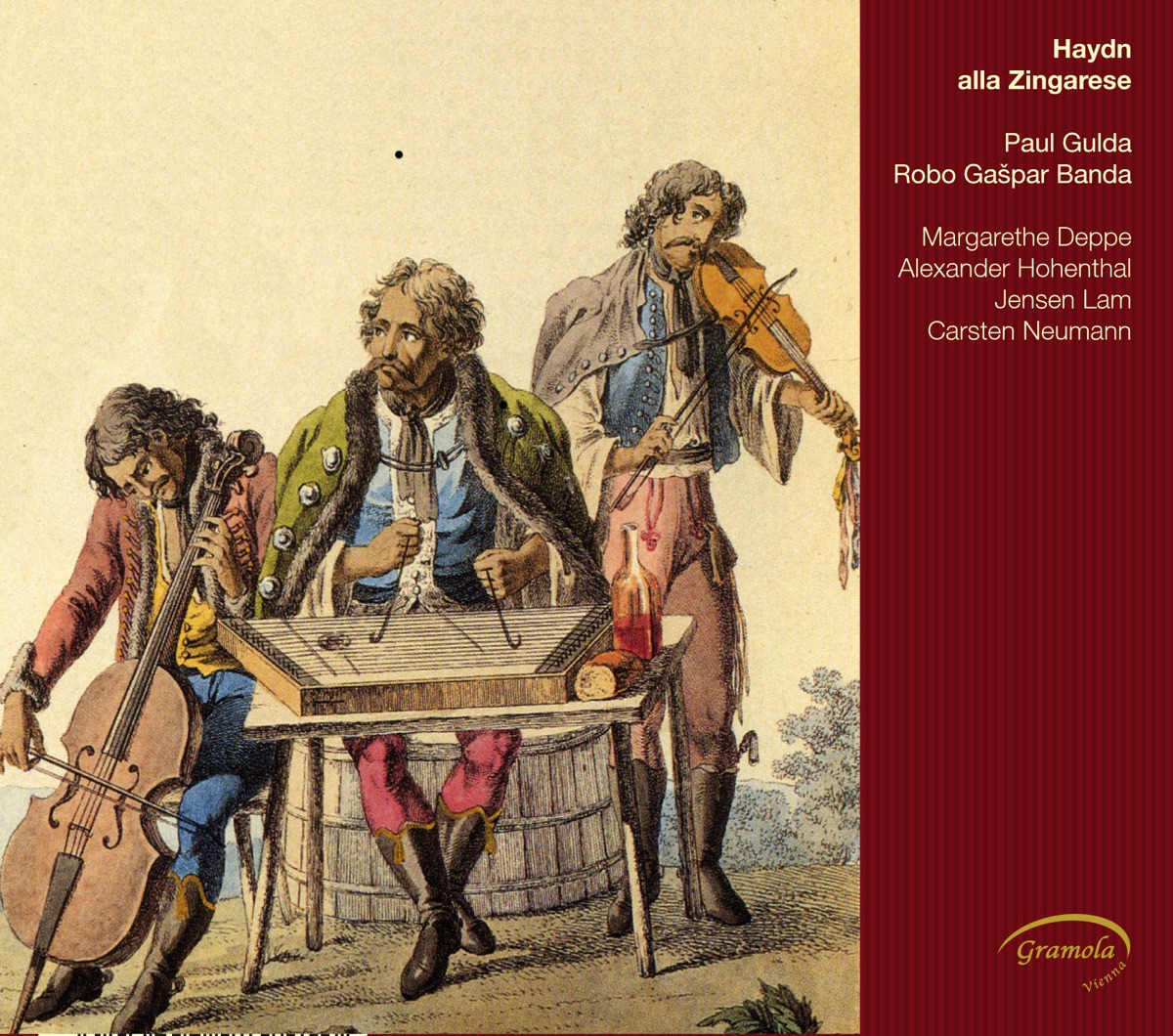 Haydn: Alla zingarese by Carsten Neumann, Alexander Hohenthal, Jensen Lam, Margarethe Deppe, Paul Gulda & Robo Gaspar Banda album cover