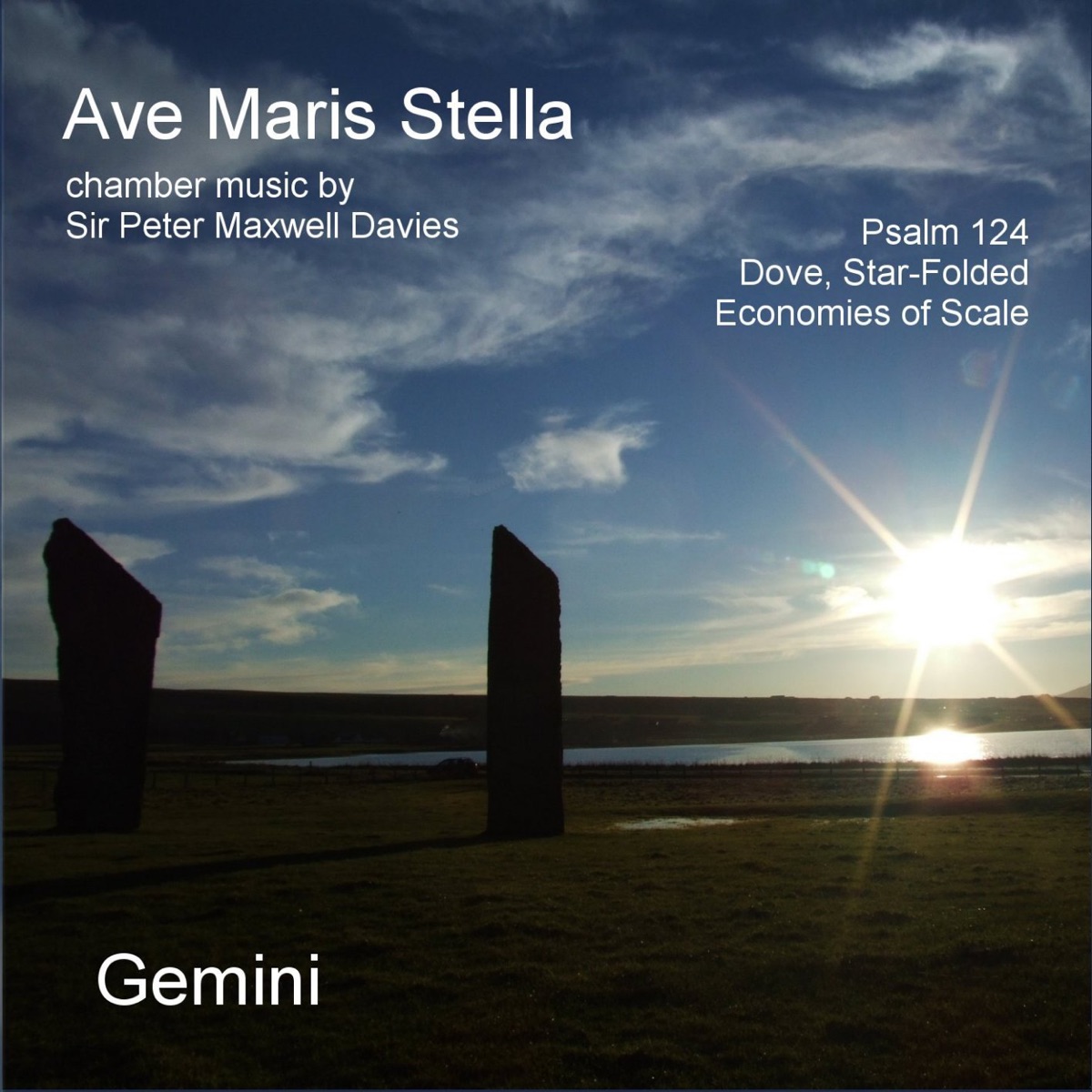 Maxwell Davis, Peter: Ave Maris Stella by Ian Mitchell & Gemini album cover