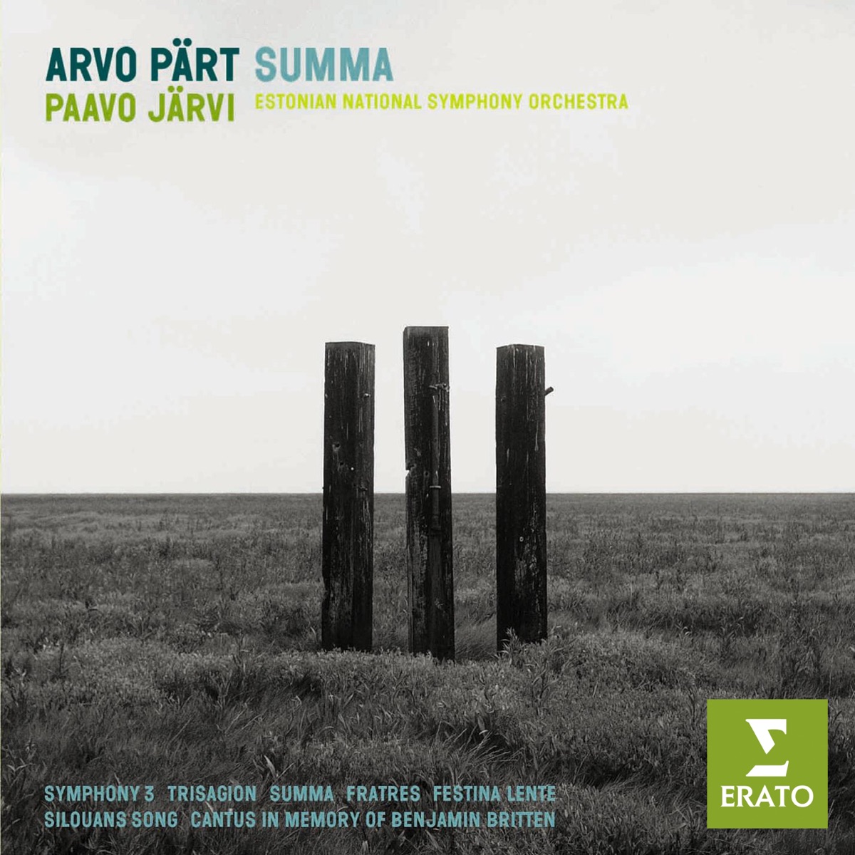 Arvo Pärt: Summa by Paavo Järvi album cover