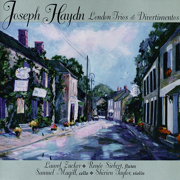 Joseph Haydn: London Trios & Divertimentos by Laurel Zucker, Renée Sibert, Samuel Magill & Shirien Taylor album cover