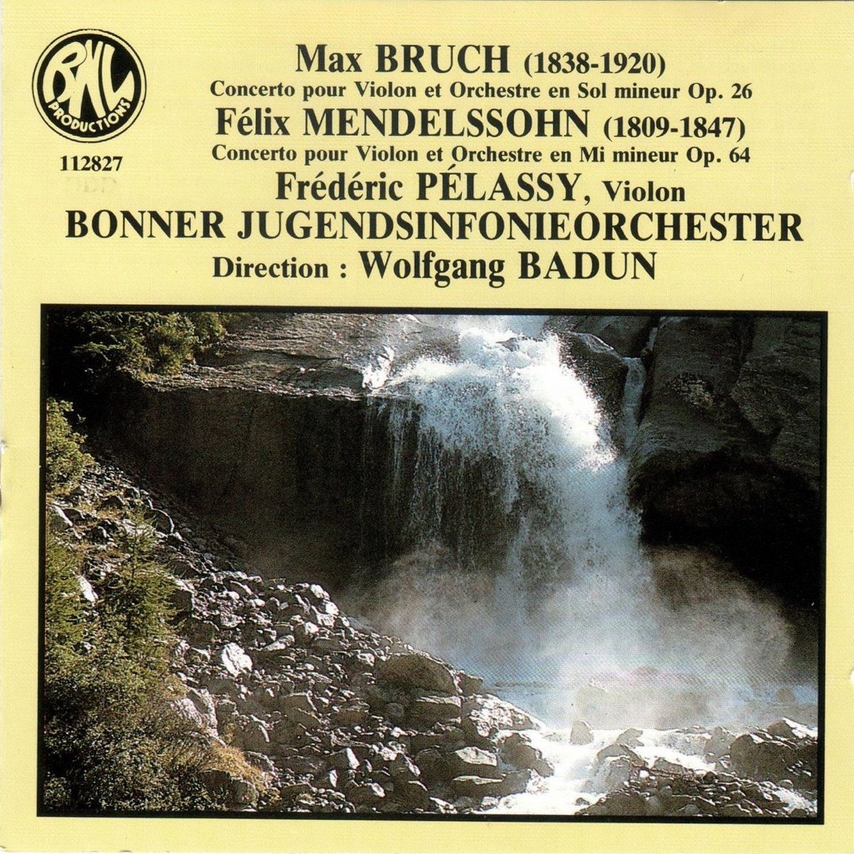 Bruch & Mendelssohn: Concertos pour violon et orchestre - EP by Wolfgang Badun, Bonner Jugendsinfonieorchester & Frédéric Pélassy album cover