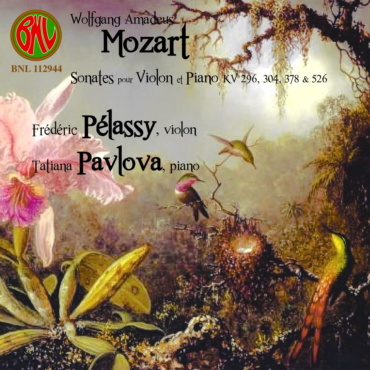 Mozart: Sonates pour violon et piano by Frédéric Pélassy & Tatiana Pavlova album cover