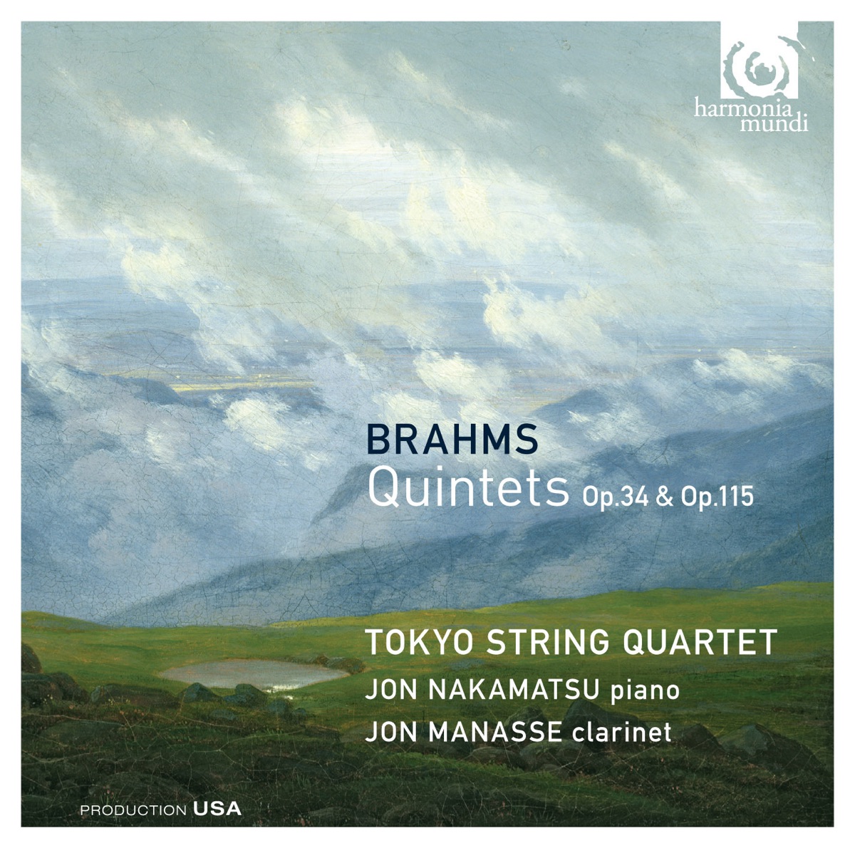 Brahms: Quintets, Op. 34 & Op. 115 by Tokyo String Quartet, Jon Nakamatsu & Jon Manasse album cover