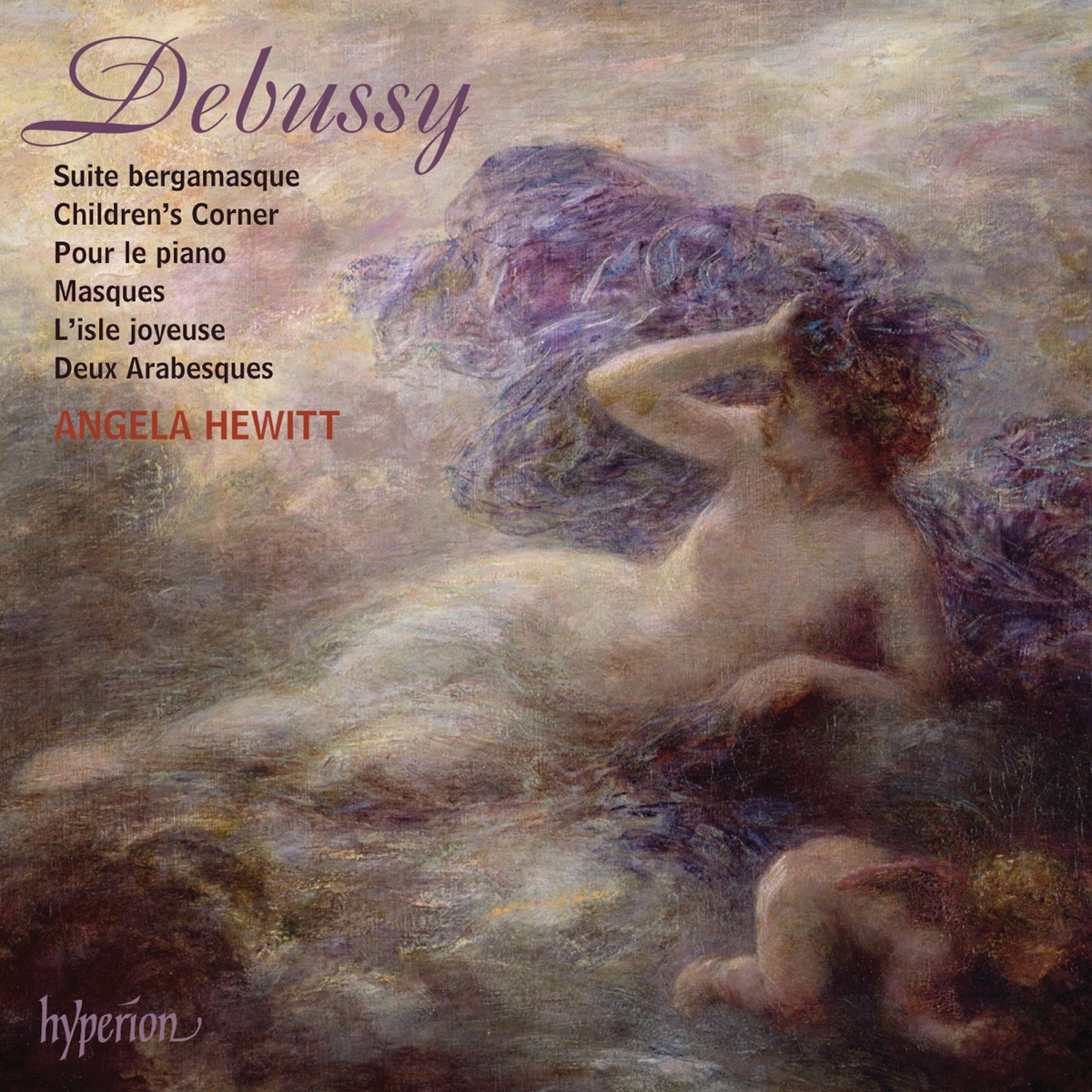 Debussy: Solo Piano Music by Angela Hewitt album cover