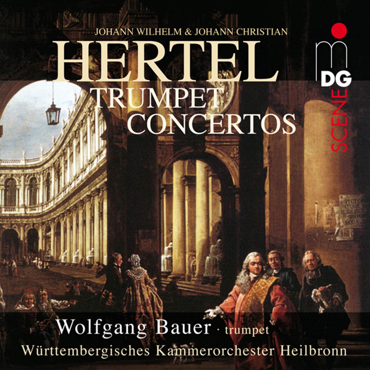 Hertel: Trumpet Concertos by Wolfgang Bauer & Württemberg Chamber Orchestra Heilbronn album cover