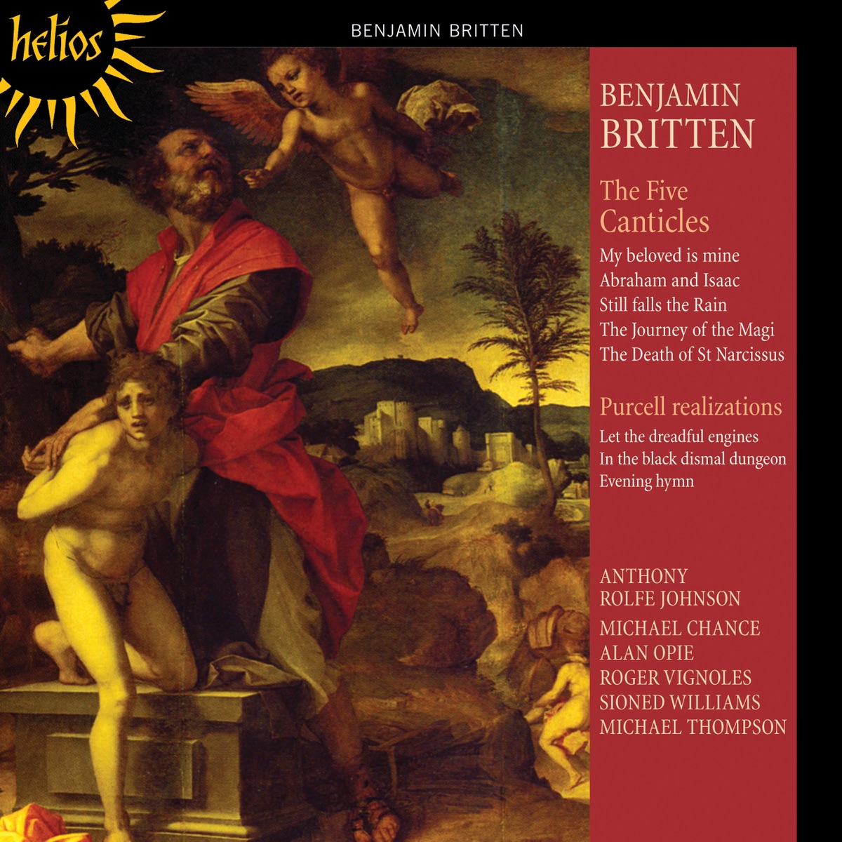 Britten: Five Canticles by Anthony Rolfe Johnson & Roger Vignoles album cover