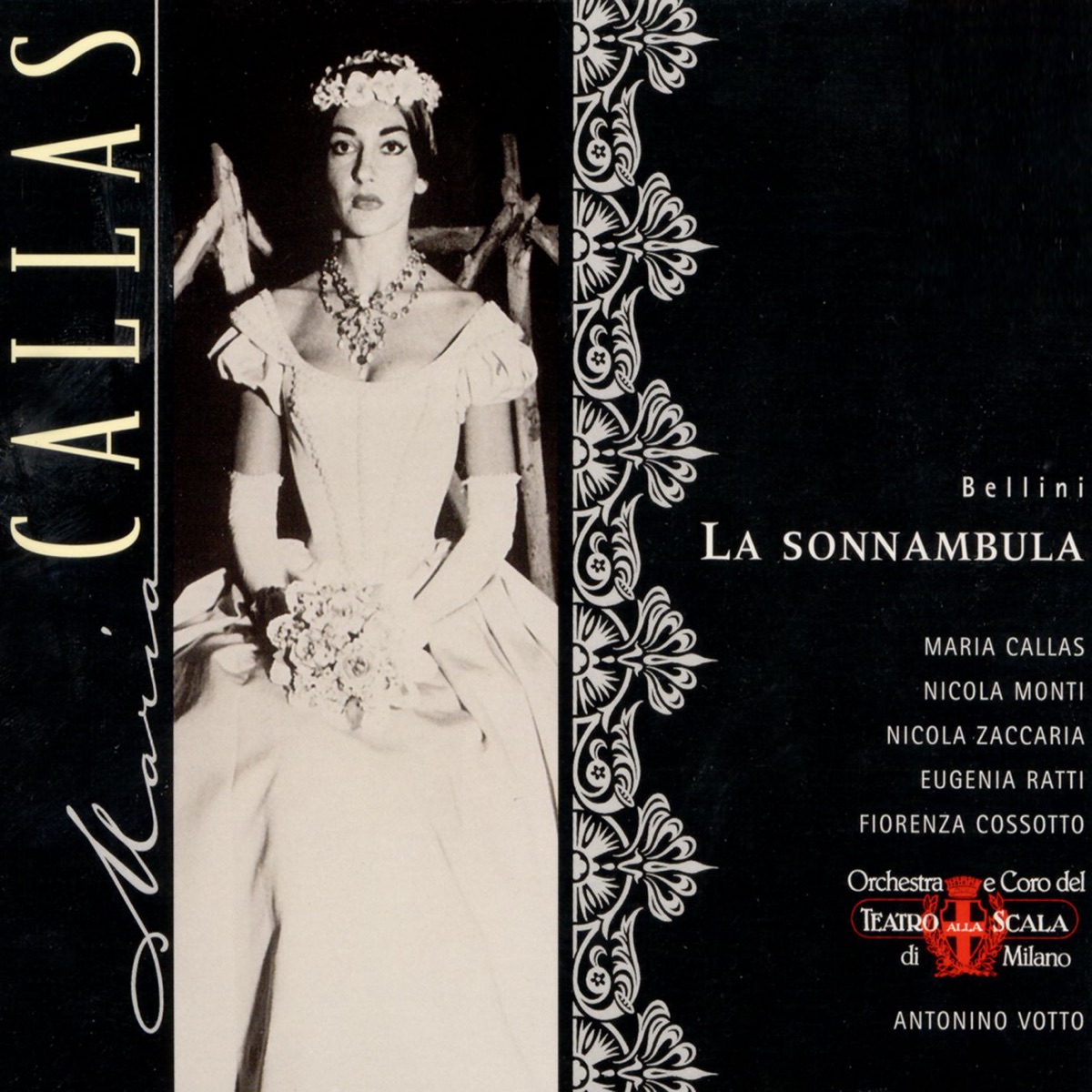 Bellini: La sonnambula by Maria Callas, Coro del Teatro alla Scala di Milano, Teatro Alla Scala Orchestra, Walter Legge & Antonino Votto album cover