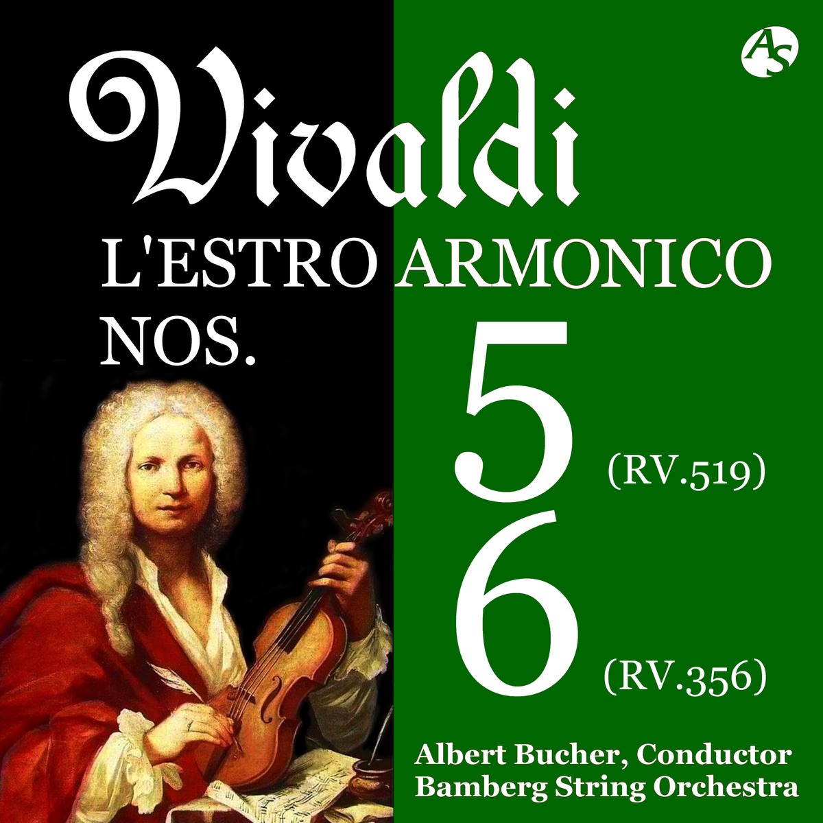 Vivaldi: L'estro armonico Nos. 5 & 6 - EP by Bamberg String Orchestra & Albert Bucher album cover
