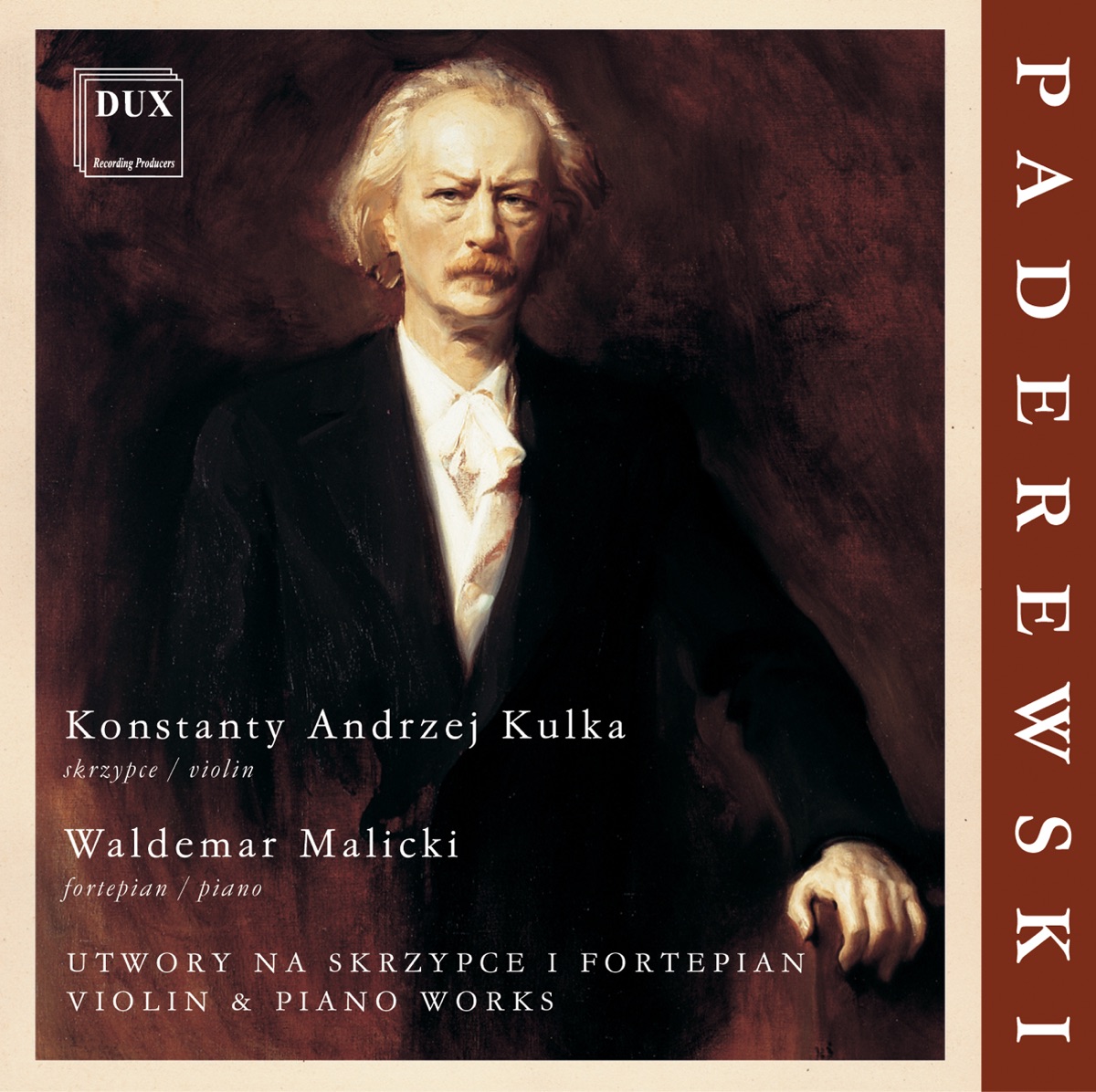 Paderewski: Violin & Piano Works by Konstanty Andrzej Kulka & Waldemar Malicki album cover