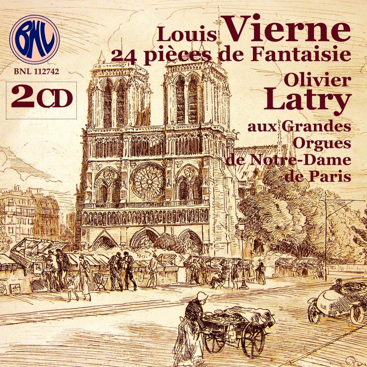 Louis Vierne: 24 Pièces de Fantaisie by Olivier Latry album cover