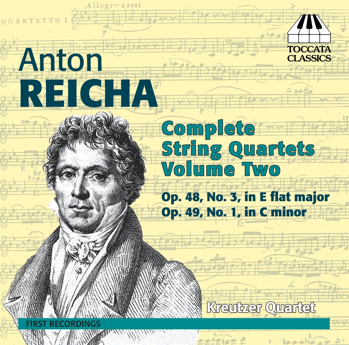 Reicha: Complete String Quartets, Vol. 2 by Kreutzer Quartet album cover