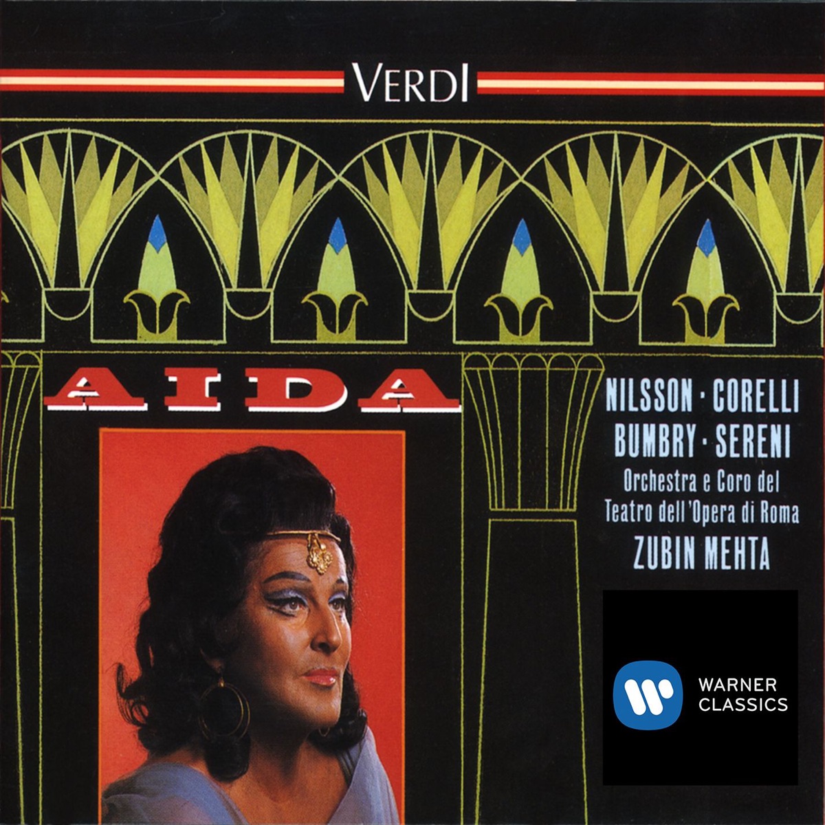 Verdi - Aida by Birgit Nilsson, Franco Corelli, Grace Bumbry & Zubin Mehta album cover