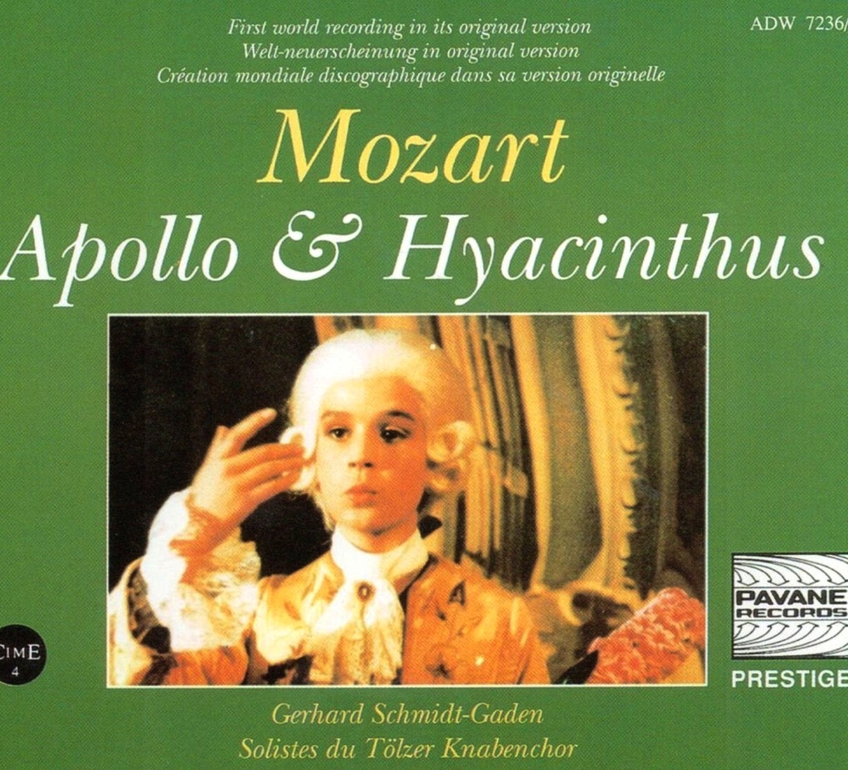 Mozart: Apollo & Hyacinthus by Ensemble Baroque De Nice, Gerhard Schmidt-Gaden & Soloists of Tölzer Knabenchor album cover