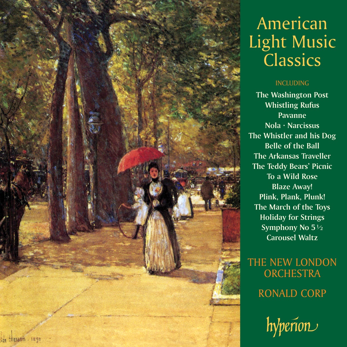 American Light Music Classics by New London Orchestra & Ronald Corp album cover