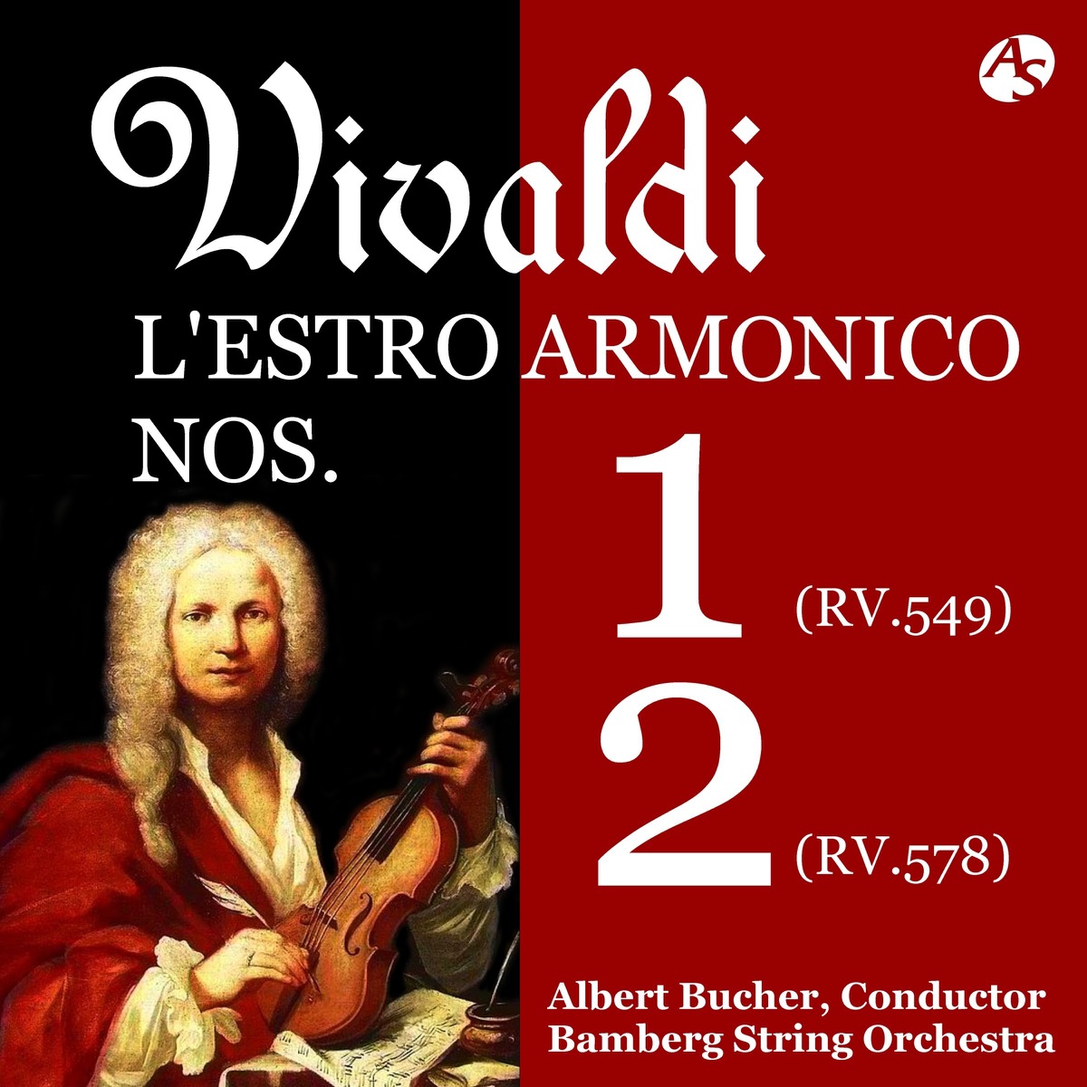VIVALDI: L'estro armonico No.1&2 /Bamberg String Orchestra /Albert Bucher, Conductor by Bamberg String Orchestra & Albert Bucher album cover
