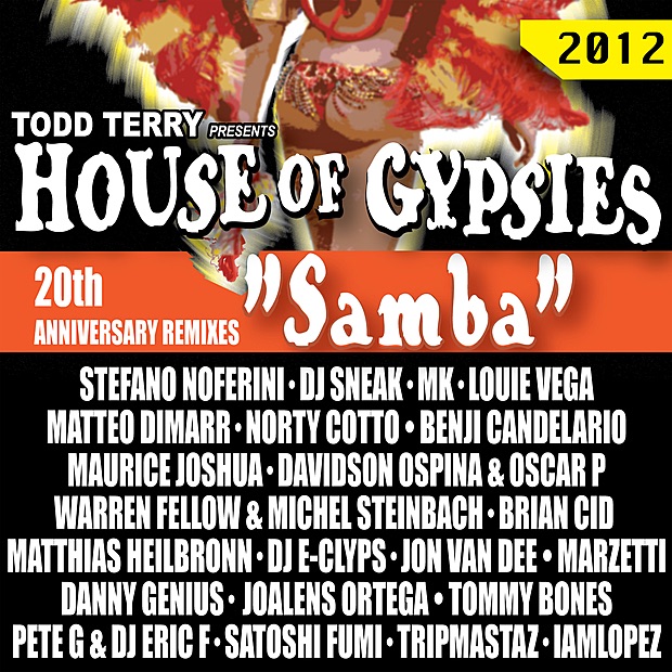 "Samba" 20th Anniversary (Remixes) by Todd Terry & House of Gypsies album cover