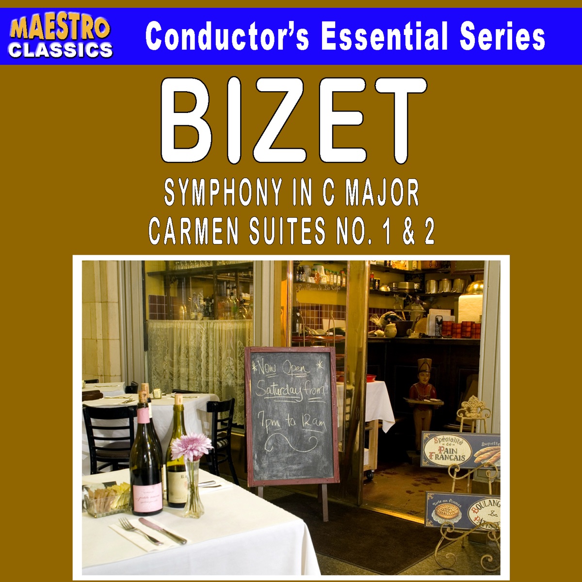 Bizet: Symphony in C Major; Carmen Suites No. 1 & 2 by Ljubljana Symphony Orchestra, Anton Nanut & Marko Munih album cover