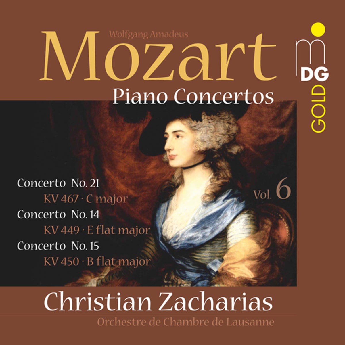 Mozart: Piano Concertos, Vol. 6 by Christian Zacharias & Orchestre de Chambre de Lausanne album cover