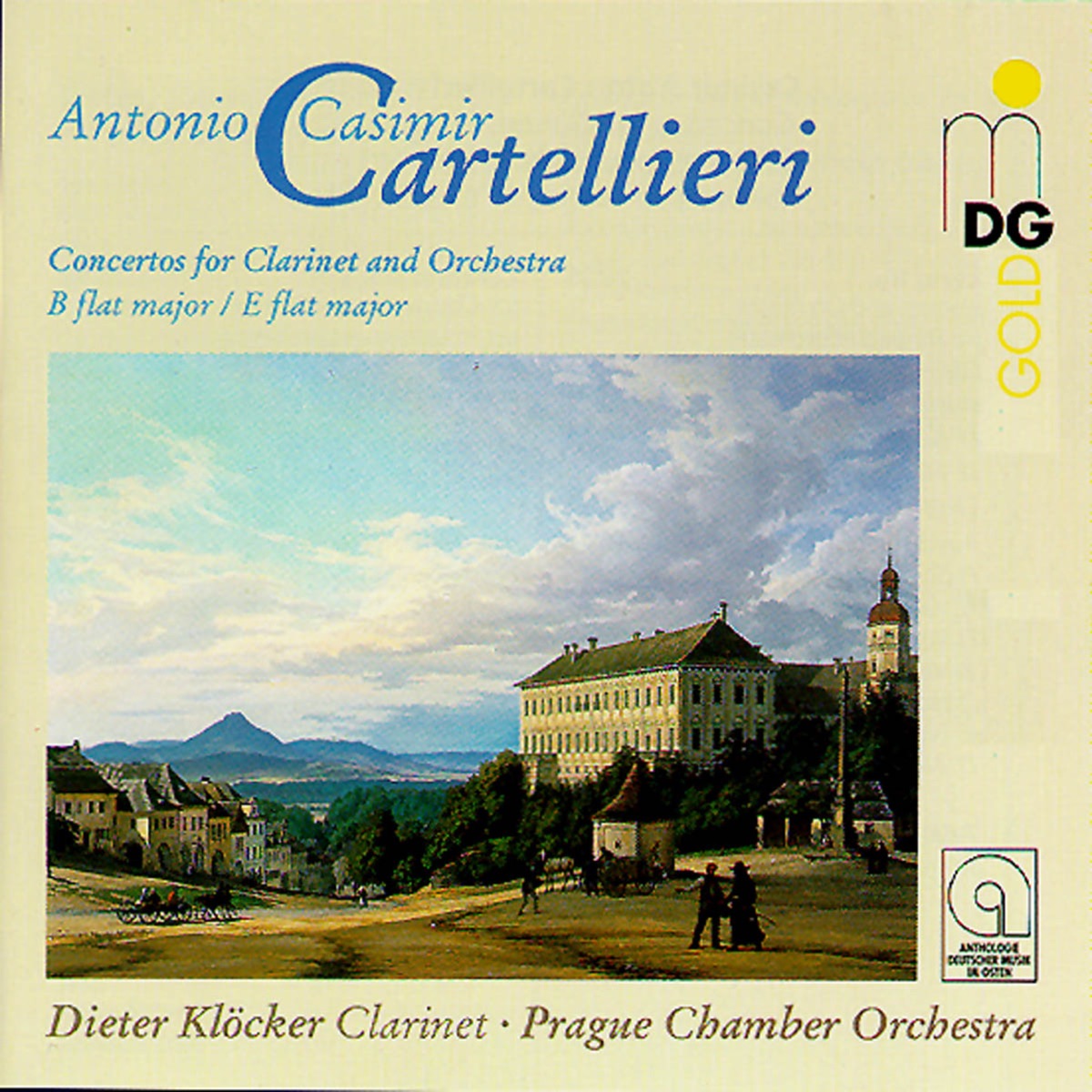 Cartellieri: Concertos for Clarinet and Orchestra, Vol. 1 by Dieter Kloecker & Prager Kammerorchester album cover