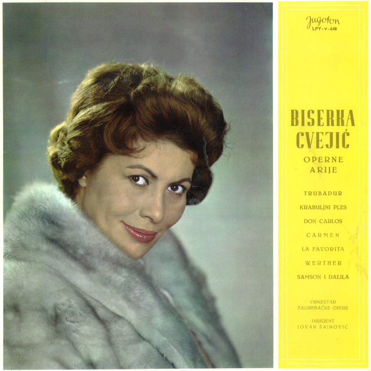 Opera Arias by Biserka Cvejic album cover