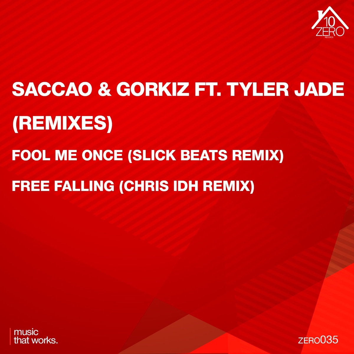 Fool Me Once / Free Falling (feat. Tyler Jade) [Remixes] - Single by Saccao & Gorkiz album cover