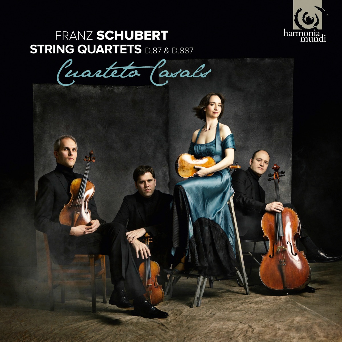Schubert: String Quartets, D. 87 & D. 887 by Cuarteto Casals album cover