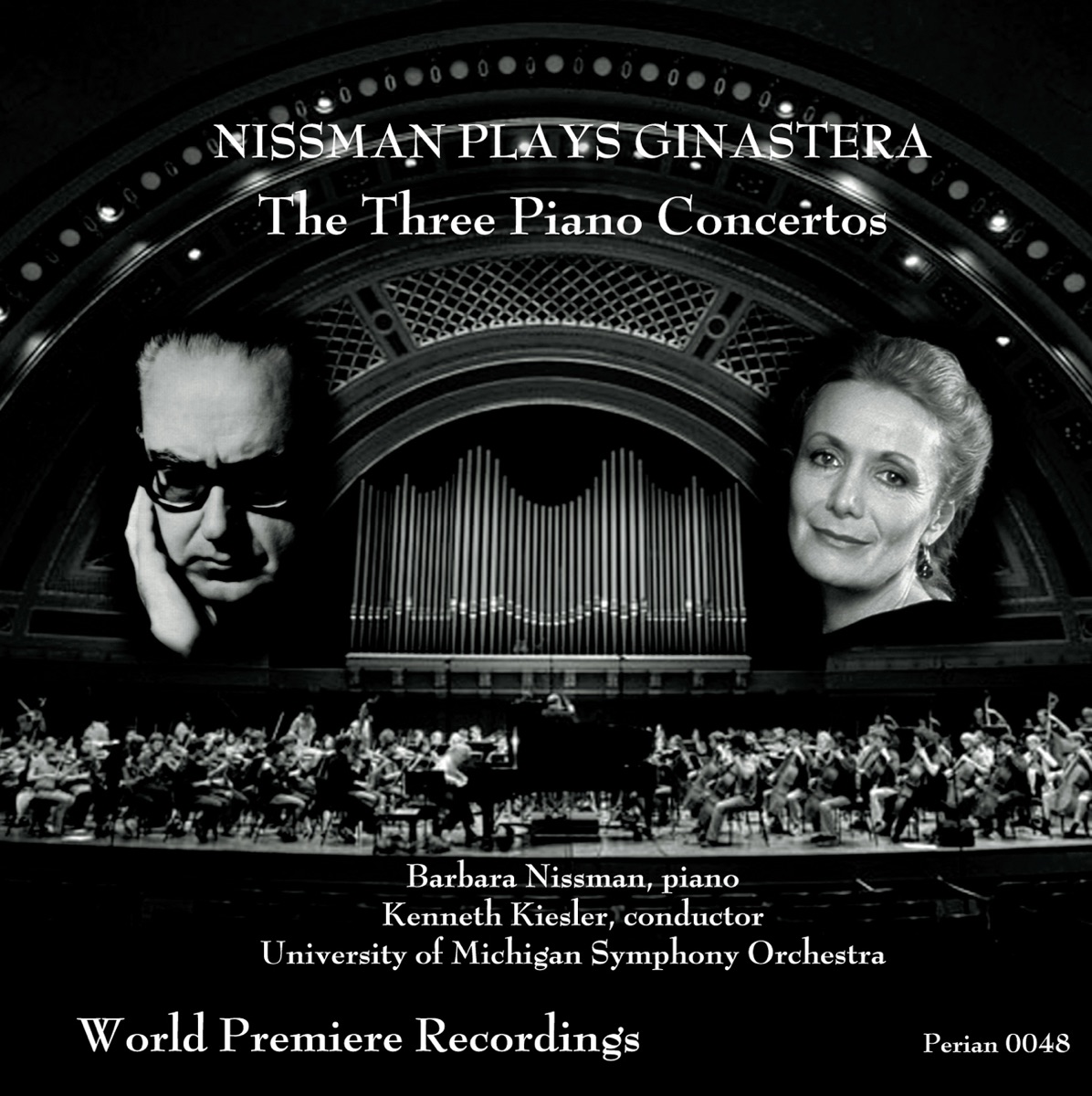 Ginastera: The Three Piano Concertos by Kenneth Kiesler, Michigan University Symphony Orchestra & Barbara Nissman album cover