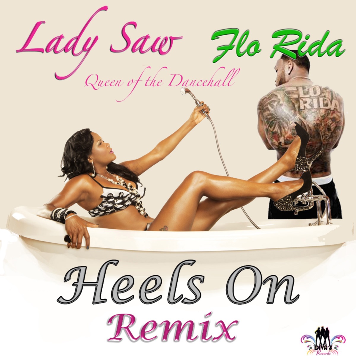 Heels On (Remix) [feat. Flo Rida] - Single by Lady Saw album cover