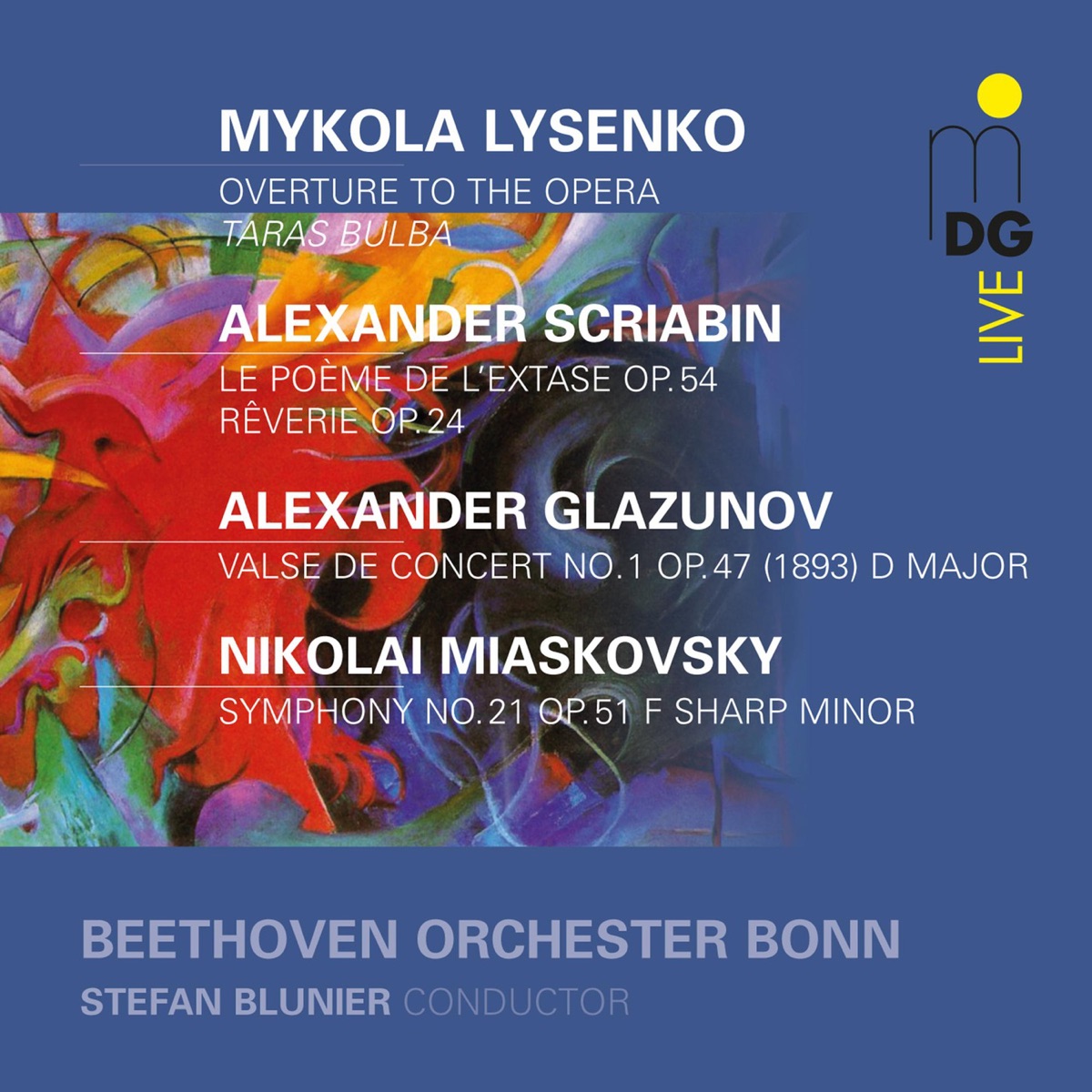 Russian Composers Around 1900 by Beethoven Orchestra Bonn & Stefan Blunier album cover