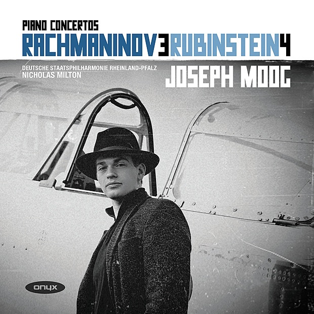 Rachmaninov: Piano Concerto No. 3, Op. 30 - Rubinstein: Piano Concerto No. 4, Op. 70 by Joseph Moog, Nicolas Milton & Deutsche Staatsphilharmonie Rheinland-Pfalz album cover