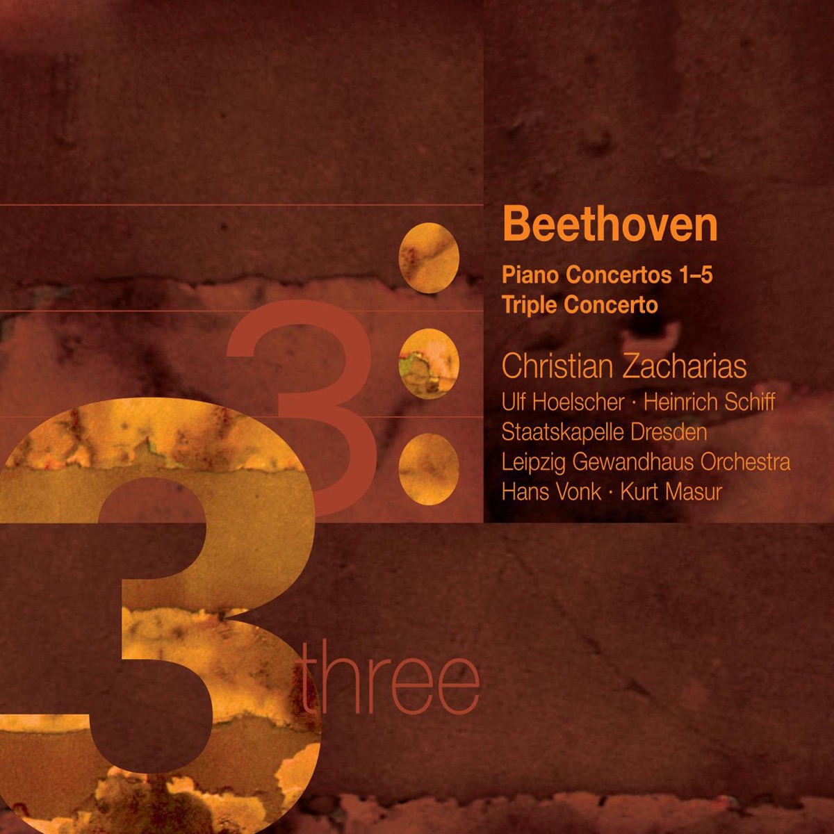 Beethoven: Piano Concertos Nos. 1 - 5 & Triple Concerto by Christian Zacharias album cover