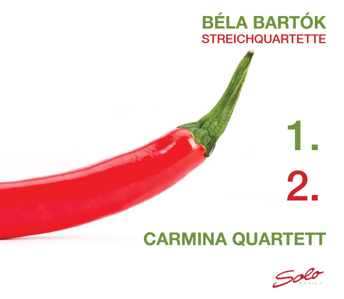 Bartók: Streichquartette 1 & 2 by Carmina Quartett album cover