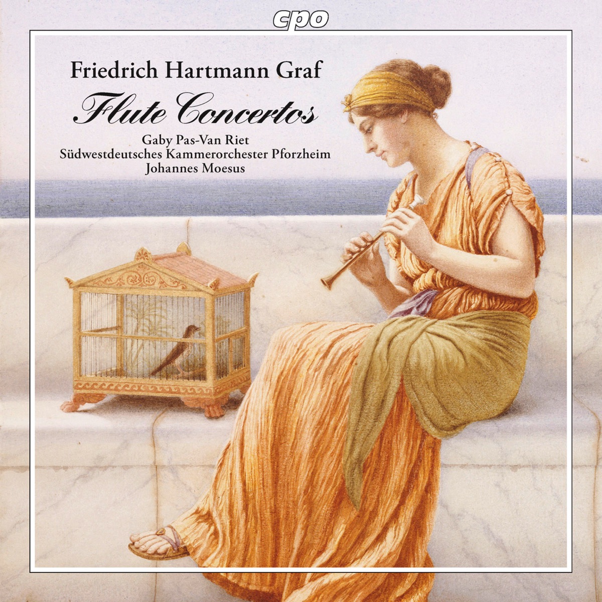 Graf: Flute Concertos by Johannes Moesus, South West German Chamber Orchestra, Pforzheim & Gaby Pas-Van Riet album cover