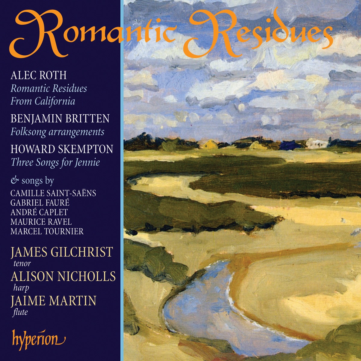 Romantic Residues – Songs for Tenor and Harp by James Gilchrist & Alison Nicholls album cover