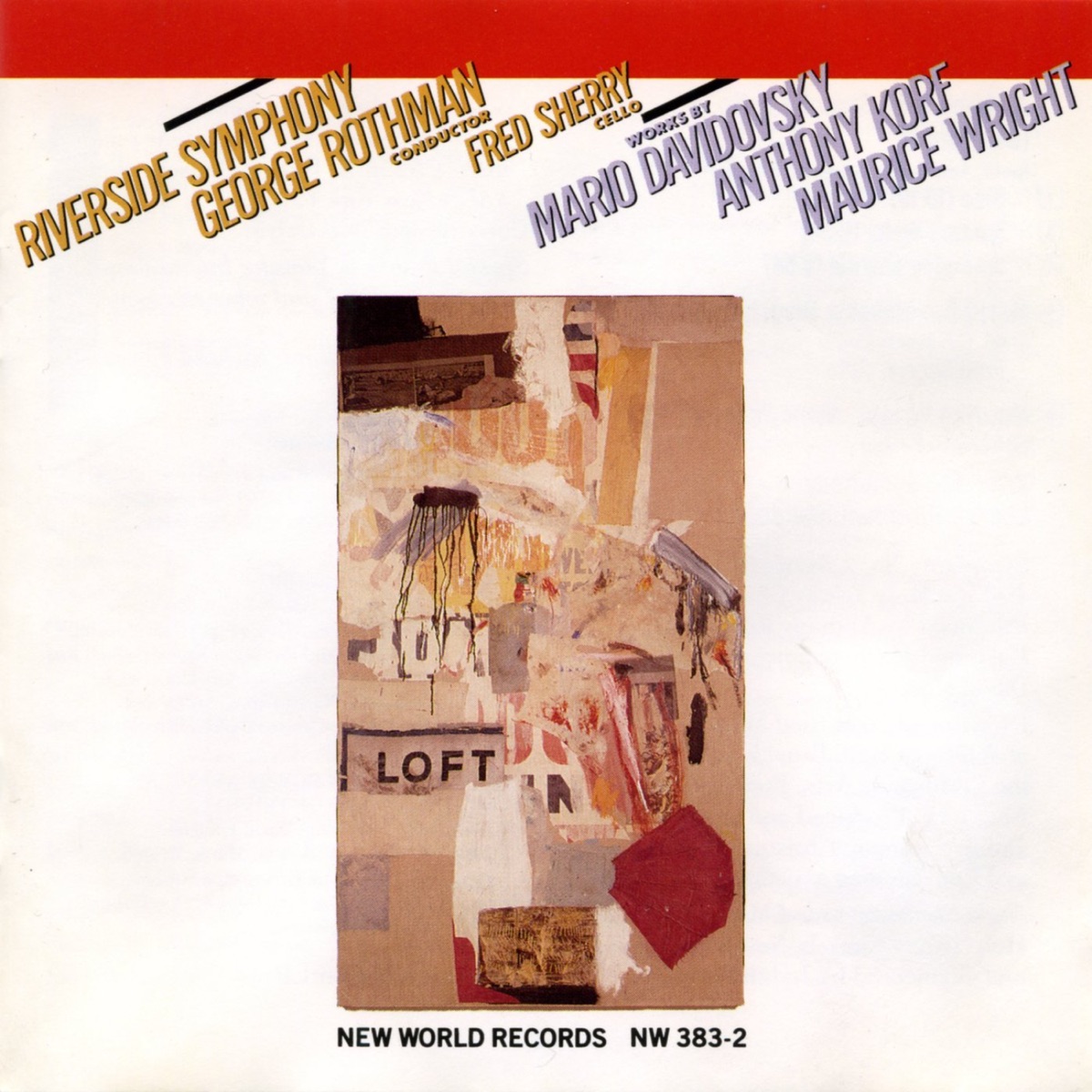 Davidovsky/Korf/Wright: Orchestral Works by Riverside Symphony & George Rothman album cover