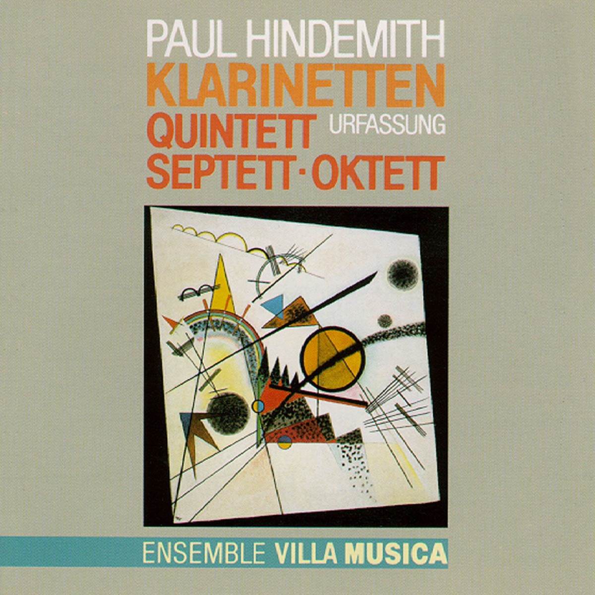 Hindemith: Klarinetten Quintett & Septett & Oktett by Ensemble Villa Musica album cover