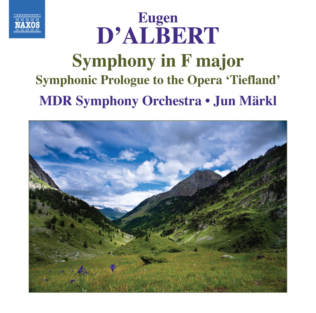 D'Albert: Symphony in F major by Jun Märkl & Leipzig MDR Symphony Orchestra album cover